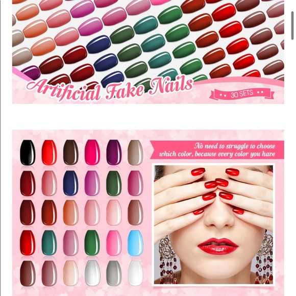 💅🏼 30 sets of Artificial Nails- 720 nails total